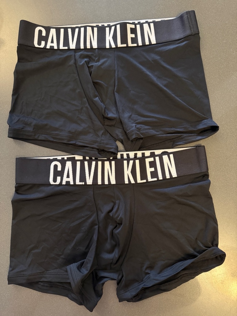 New Calvin Klein Black Boxer Briefs. Intense Power. Microfiber